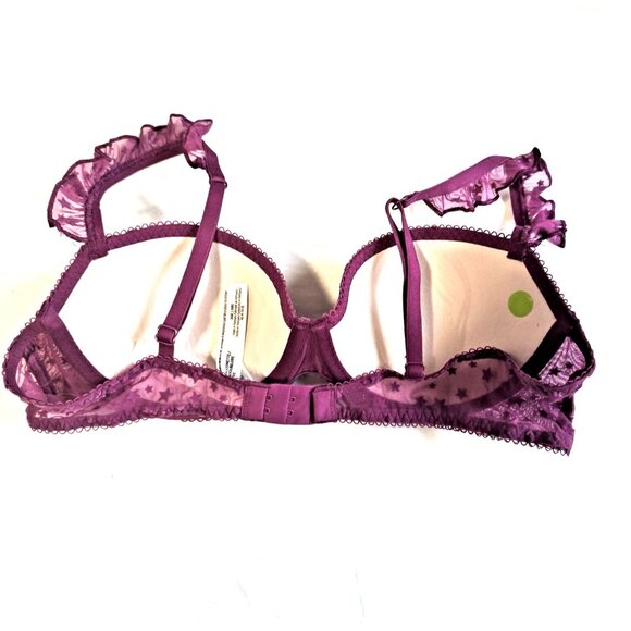 PINK VICTORIA"S SECRET Wink Lightly Lined Balconette Push-Up Bra Size 36B - Picture 7 of 9